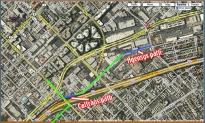 Proposed Bike Path through Agensys site